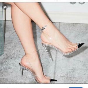 Aldo clear synthetic silver